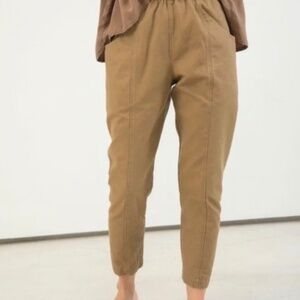 Elizabeth Suzann Clyde Pants in Cotton Canvas, Clay, Size 4R